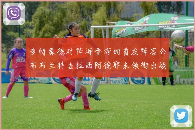 多特蒙德对阵海登海姆首发阵容公布布兰特吉拉西阿德耶米领衔出战